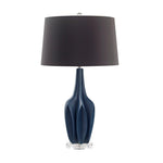 Sagebrook Home 50043-02 28" Resin Multi-Faceted Table Lamp, Blue