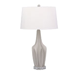Sagebrook Home 50043-03 28" Resin Multi-Faceted Table Lamp, Gray