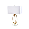 Sagebrook Home 50049 29" Metal Abstract Table Lamp, Gold