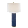 Sagebrook Home Resin 31`` Spiked Table Lamp, Navy Blue