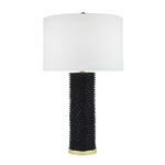 Sagebrook Home Resin 31`` Spiked Table Lamp, Black