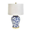 Sagebrook Home 50051 28" Ceramic Blue & White Jar lamp