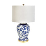 Sagebrook Home 50051 28" Ceramic Blue & White Jar lamp
