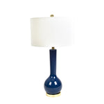 Sagebrook Home 50053-03 32" Ceramic Skinny Table Lamp, Navy Blue