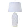 Sagebrook Home Ceramic 32`` Ribbon Table Lamp,Cream