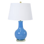 Sagebrook Home Ceramic 28`` Table Lamp, Light Blue