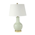 Sagebrook Home Ceramic 28`` Table Lamp, Pale Green