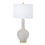 Sagebrook Home Ceramic 32`` Teardrop Table Lamp, Cream Pink