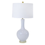 Sagebrook Home Ceramic 32`` Teardrop Table Lamp,White