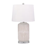 Sagebrook Home Ceramic 28`` Barrel Table Lamp,White