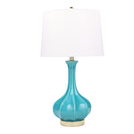 Sagebrook Home Ceramic 29`` Genie Table Lamp, Turquoise