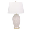 Sagebrook Home 50075-03 30" Ceramic Textured Table Lamp, Cream