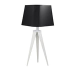 Sagebrook Home Metal 24`` Tripod Table Lamp, White/Black