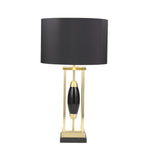 Sagebrook Home Metal 28.5`` Table Lamp W/Blackoval Center, Balck/G