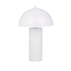 Sagebrook Home Metal 22`` Dome Table Lamp, White