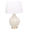 Sagebrook Home Ceramic 28`` Grooved Table Lamp,White