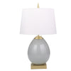 Sagebrook Home Ceramic 30`` Ovoid Table Lamp, Gray
