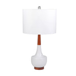 Sagebrook Home Ceramic 28`` Genie Table Lamp, White