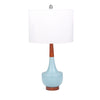 Sagebrook Home Ceramic 28`` Genie Table Lamp, Light Blue