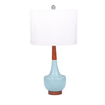 Sagebrook Home Ceramic 28`` Genie Table Lamp, Light Blue