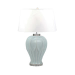 Sagebrook Home Ceramic 27`` Textured Table Lamp, Teal