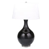 Sagebrook Home Glass 33`` Teardrop Table Lamp,Black