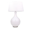 Sagebrook Home Glass 33`` Teardrop Table Lamp,White
