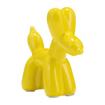 Sagebrook Home 17908-02 7" Balloon Dog Animal, Yellow