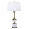 Sagebrook Home Polyresin 33`` Genie Table Lamp,White/Gold