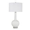 Sagebrook Home Glass 27`` Skinny Neck Table Lamp, White