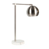 Sagebrook Home 50112-02 22" Metal Round Task Table Lamp, Silver