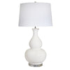 Sagebrook Home Ceramic Teardrop Gourd Table Lamp 31``, Off White