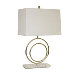 Sagebrook Home Metal 27`` Double Circle Table Lamp, Gold