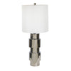 Sagebrook Home 50128-02 30" Metal Stacked Cyclinder Table Lamp, Silver