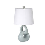 Sagebrook Home Ceramic 22`` Double Loop Table Lamp, Gray