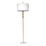 Sagebrook Home Metal 63.25`` Stacked Cones Floor Lamp, Gold