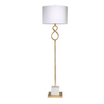 Sagebrook Home 50136 63" Metal Infinity Floor Lamp, Gold