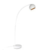 Sagebrook Home 50137-02 70" Metal Arc Floor Lamp, Matte White