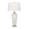 Sagebrook Home Grooved Glass 32`` Table Lamp, Clear