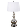 Sagebrook Home Glass 31`` Genie Table Lamp, Silver