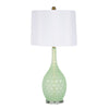 Sagebrook Home Cut Glass 30`` Table Lamp, Green