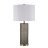 Sagebrook Home Glass 30`` Cylindrical Table Lamp, Gray