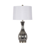 Sagebrook Home Ceramic 29`` Table Lamp, Silver