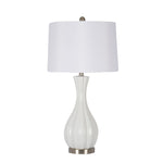 Sagebrook Home Ceramic 29`` Table Lamp, White