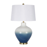 Sagebrook Home Ceramic 30`` Jug Table Lamp, White/Blue