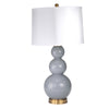 Sagebrook Home Glass 34`` Triple Ball Table Lamp W/ Usb, Gray