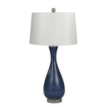 Sagebrook Home Art Glass 32`` Table Lamp, Blue