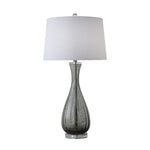 Sagebrook Home Art Glass 32`` Table Lamp, Grayw/ Gold Flecks