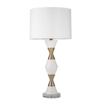 Sagebrook Home Ceramic 31`` Multi Cone Table Lamp, White/Gold