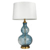 Sagebrook Home Art Glass 30`` Table Lamp, Blue